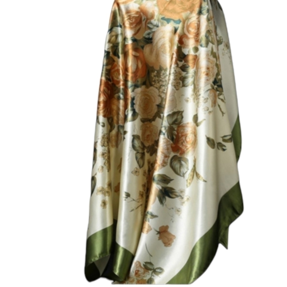 Fashion Retro Floral Print Scarf